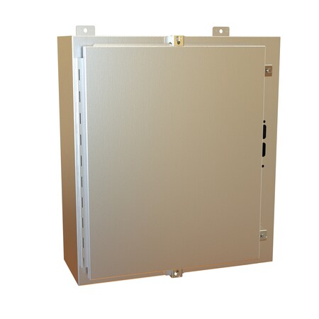 Hammond Clamps Electrical Enclosures, 24 in H, 8 in D, 21.38 in W, NEMA 4X, 304 Stainless Steel 1447SN4SSB8
